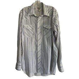 Vintage Ruddock Long Sleeve Pearl Snap Shirt Cowboy Western Rodeo Men's Size XXL